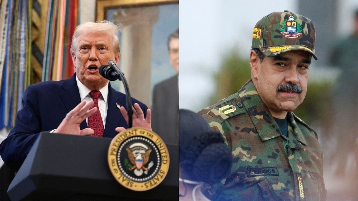 Donald Trump e Nicolás Maduro
