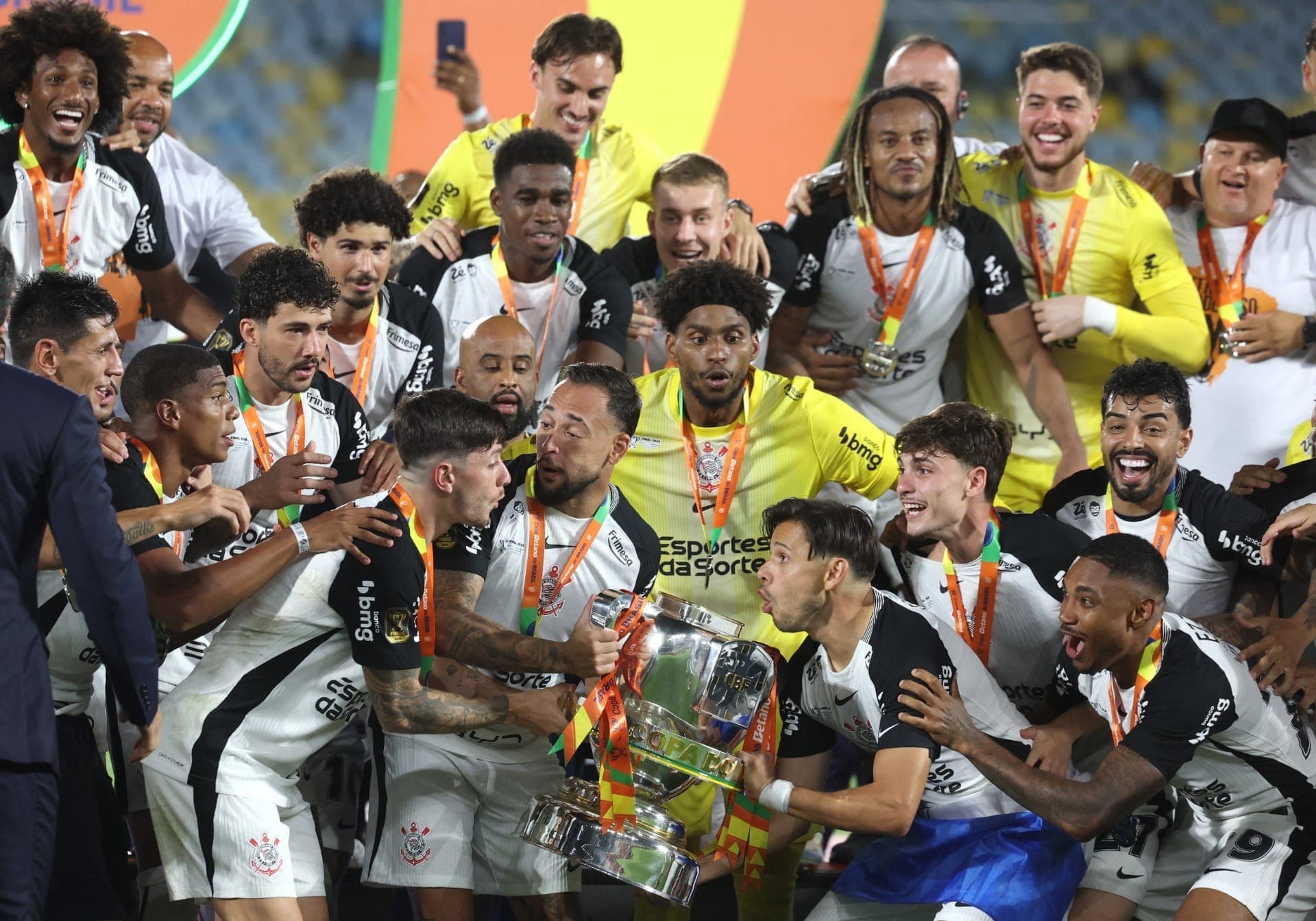 Corinthians celebra título da Copa do Brasil