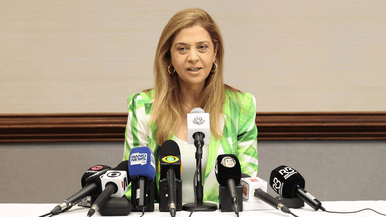 Leila Pereira, presidente do Palmeiras
