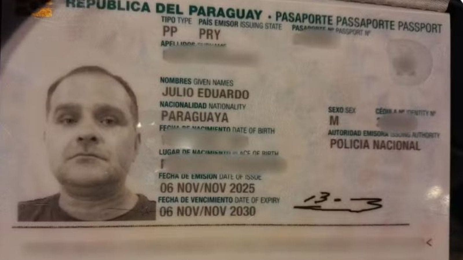 Passaporte falso de Silvinei Vasques