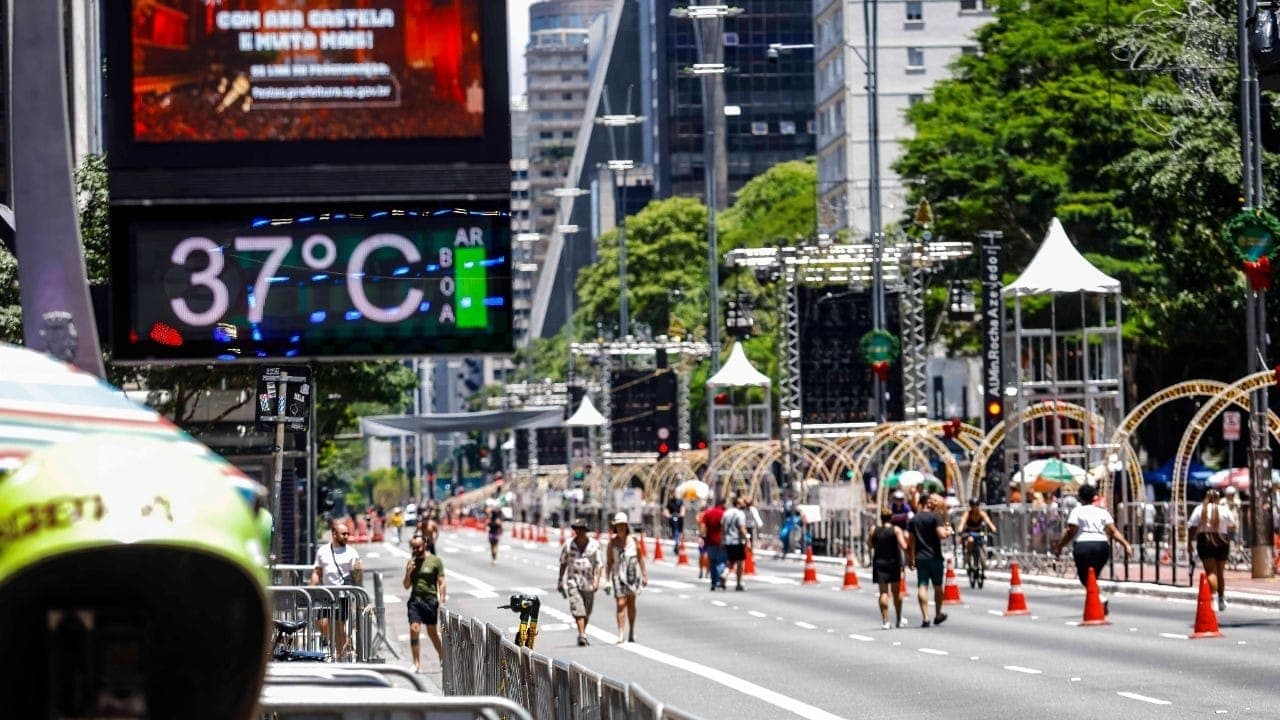 Calor recorde em São Paulo em 28 de dezembro