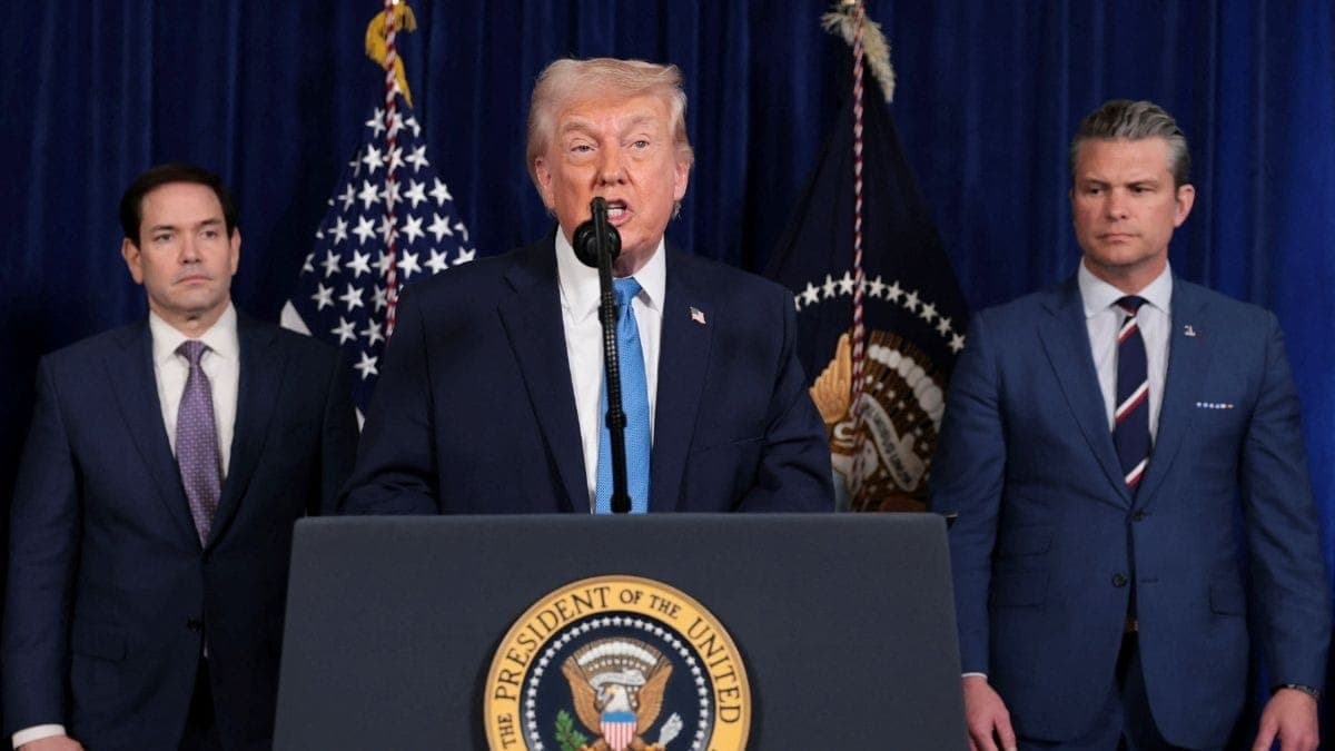 Donald Trump em pronunciamento