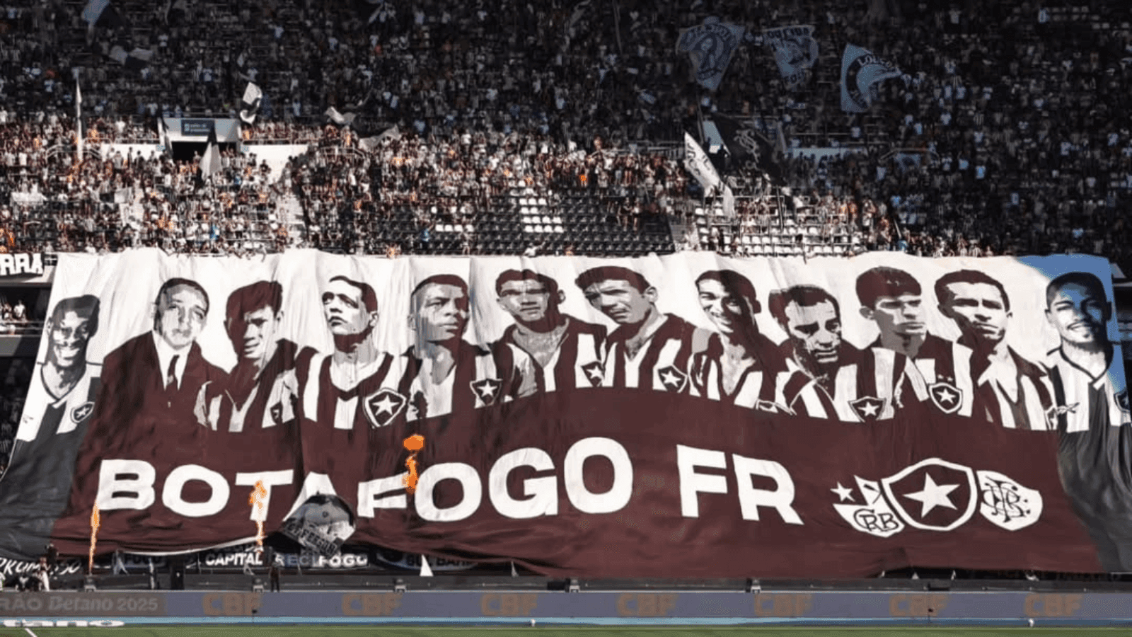 Bandeirão dos ídolos do Botafogo