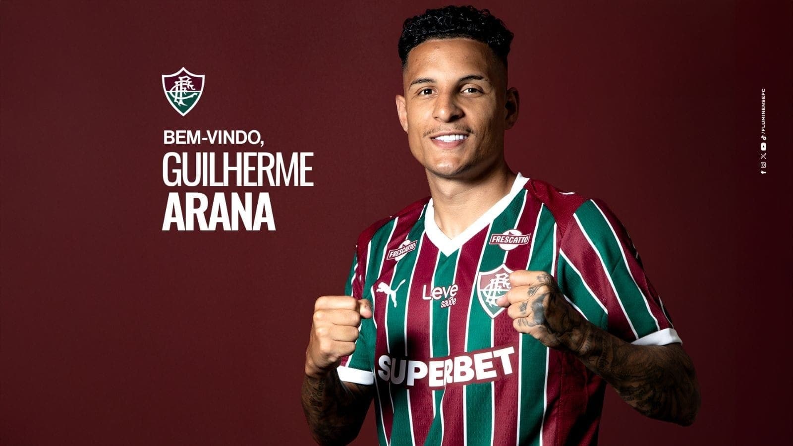 Guilherme Arana, novo reforço do Fluminense