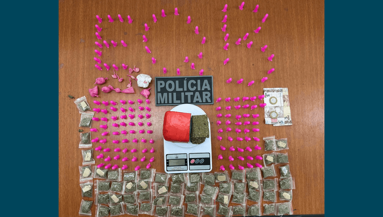 Homem é preso por tráfico de drogas 