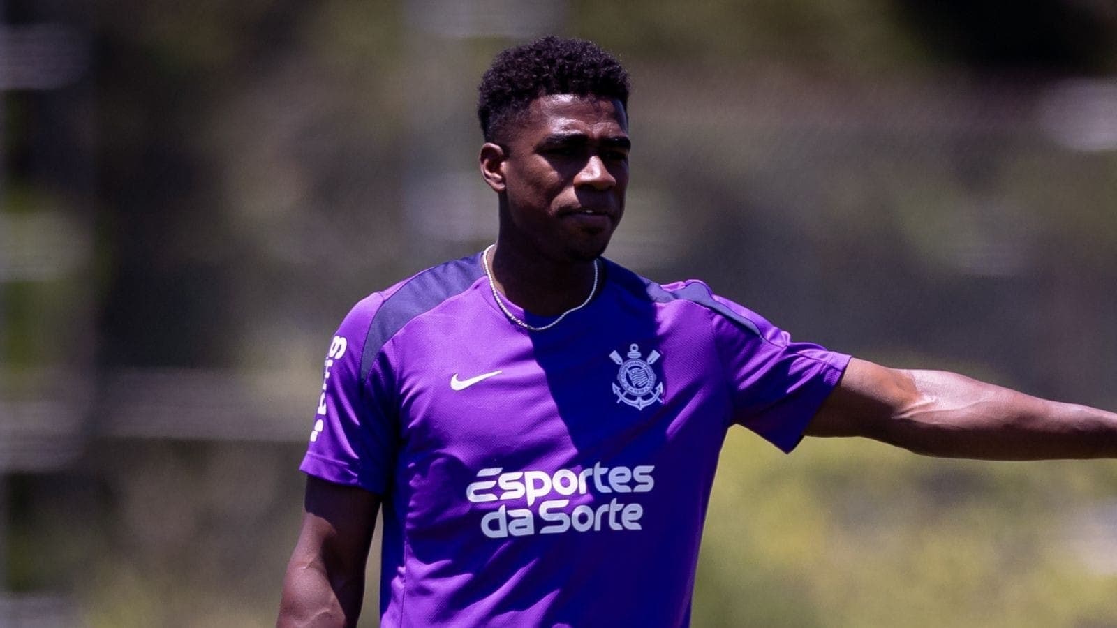 Félix Torres em treino do Corinthians