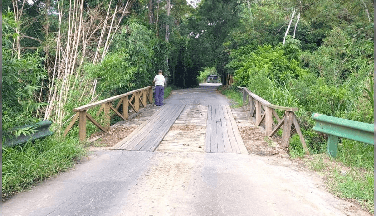 Ponte de madeira será interditada para obras