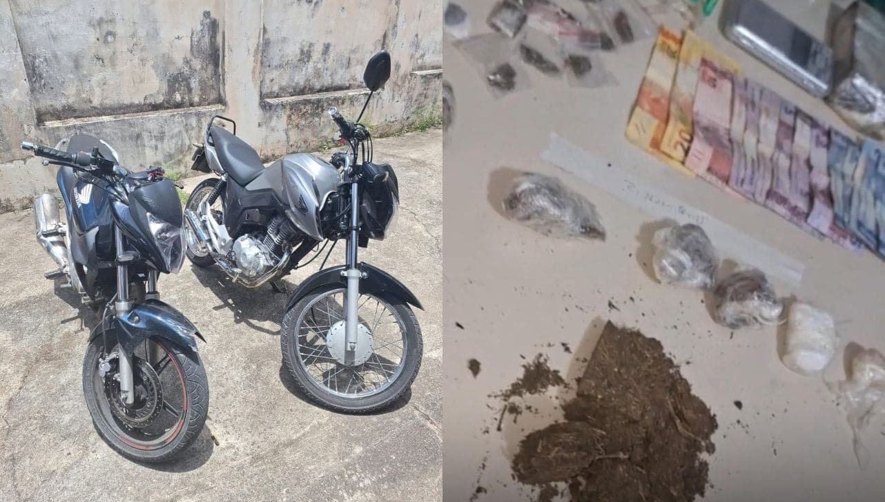 Apreensões feitas na operação