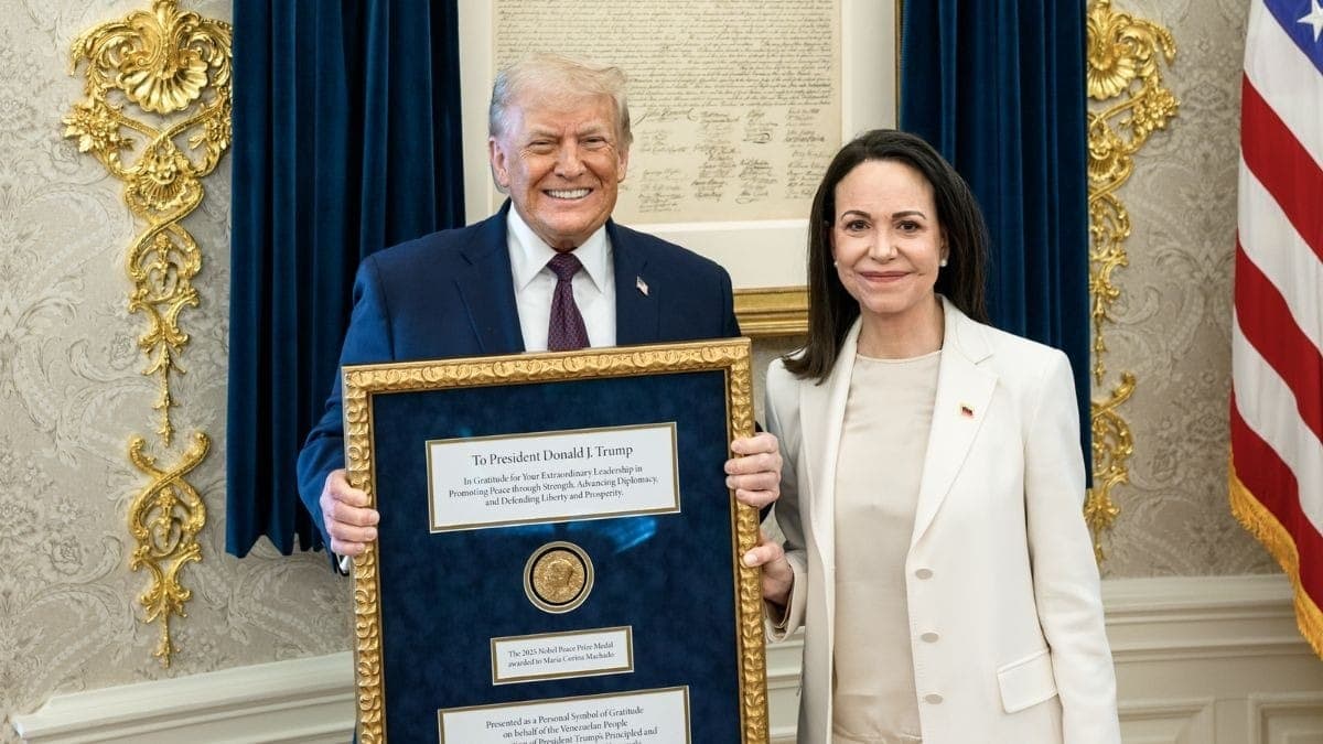 Trump e María Corina Machado