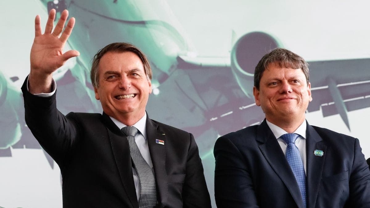 Jair Bolsonaro e Tarcísio de Freitas