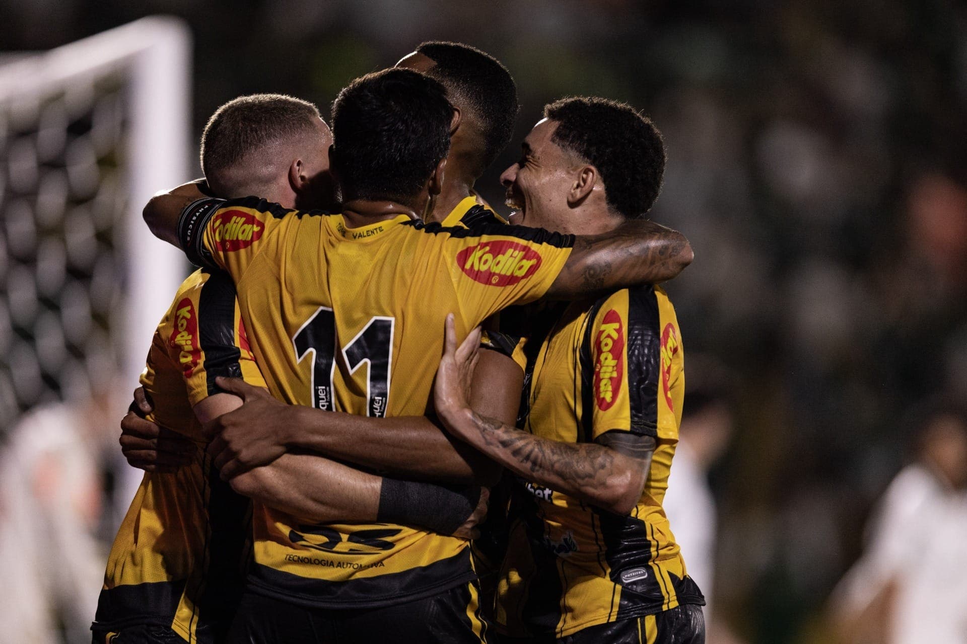 Novorizontino comemora contra o Palmeiras
