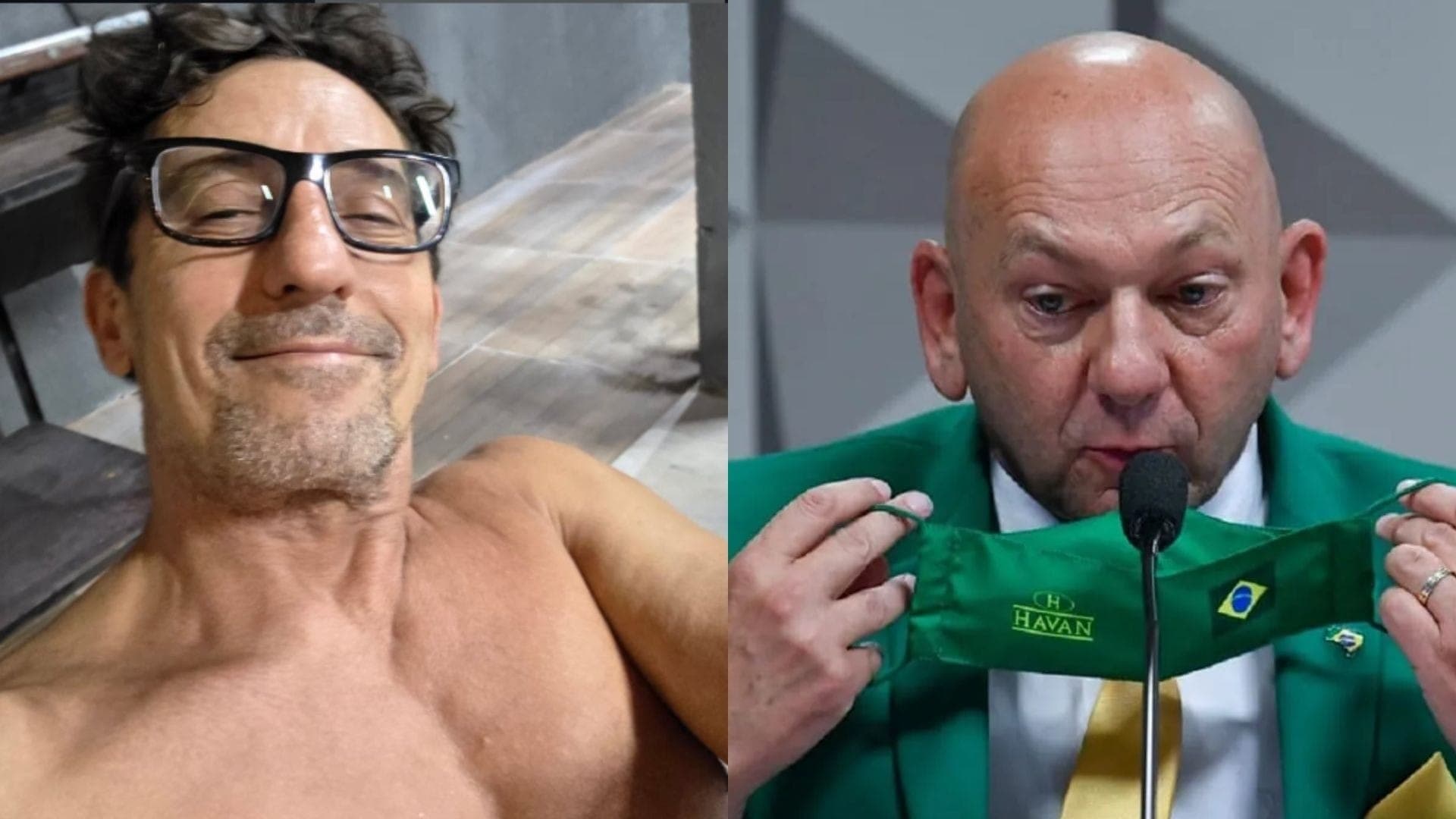 Tuca Andrada e Luciano Hang