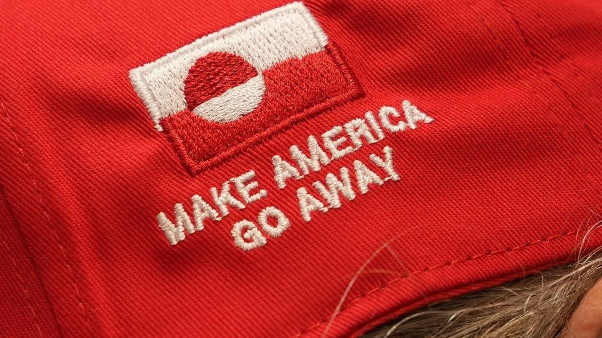 Boné "MAGA" da Groenlândia