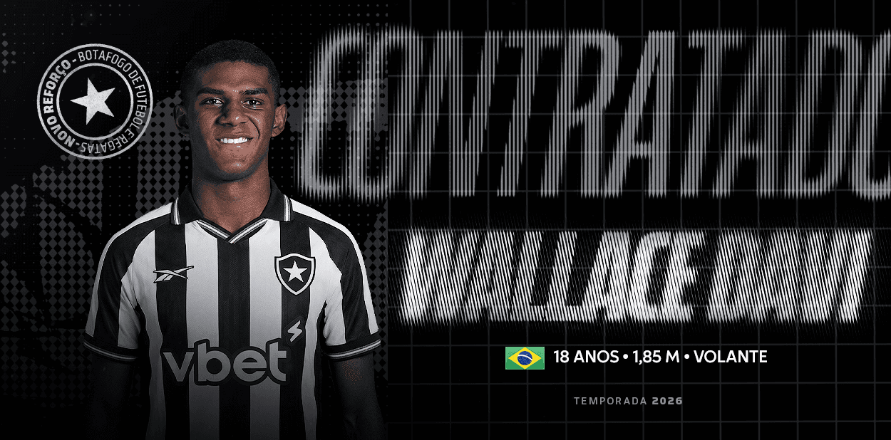 Wallace Davi é o novo volante do Botafogo