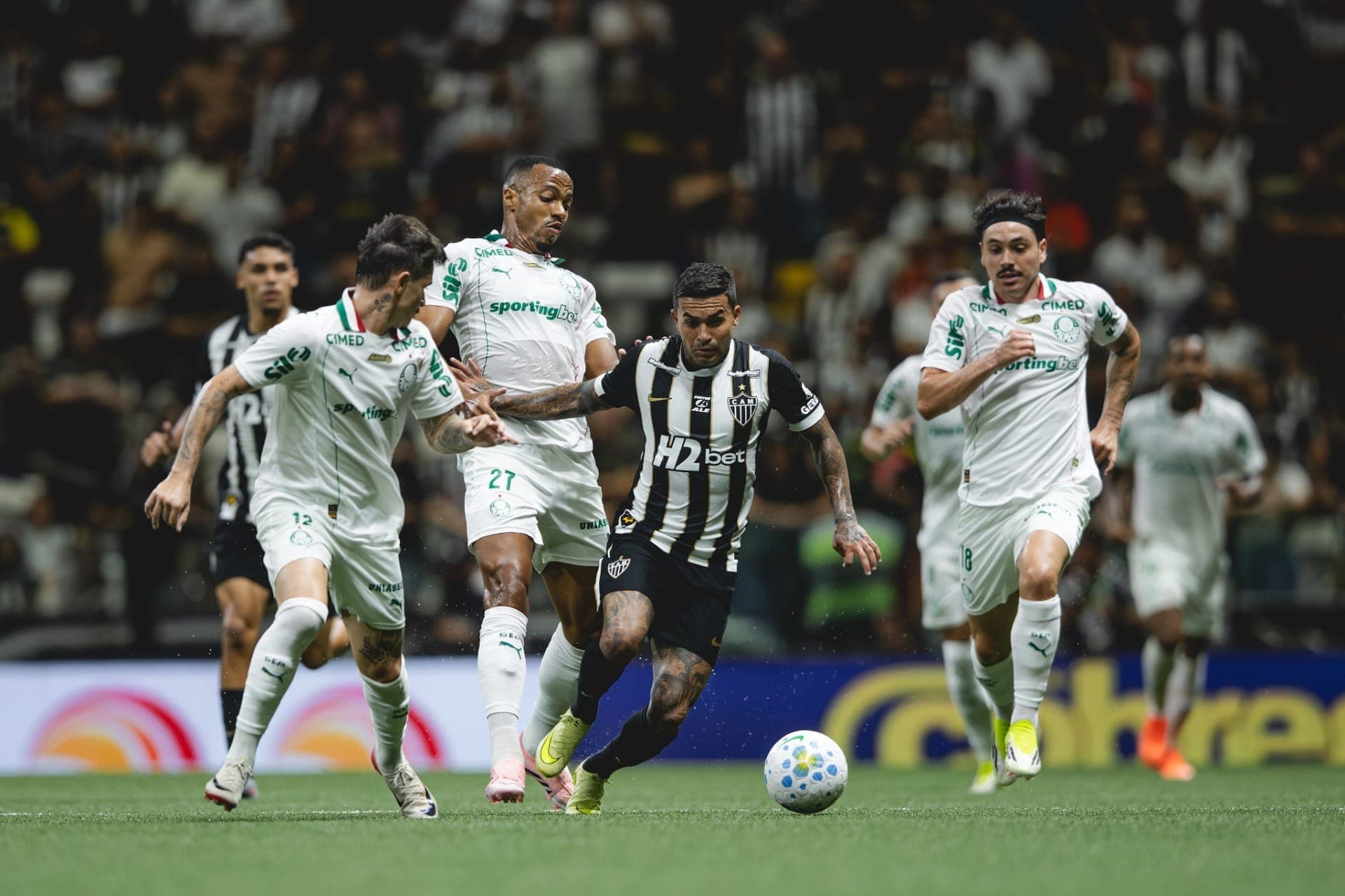 Dudu durante Atlético-MG x Palmeiras