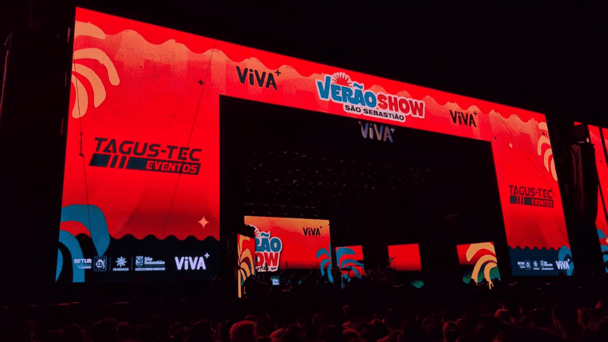 Palco do Verão Show em São Sebastião