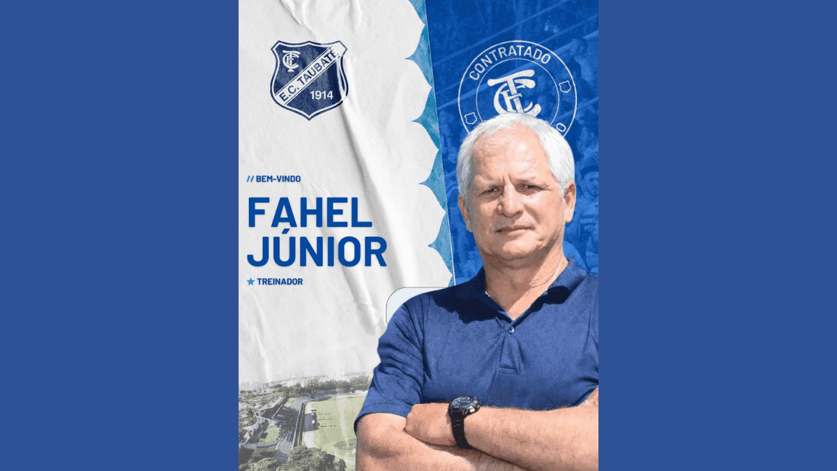 Taubaté anuncia contratação de Fahel Júnior para sequência do Paulistão A2