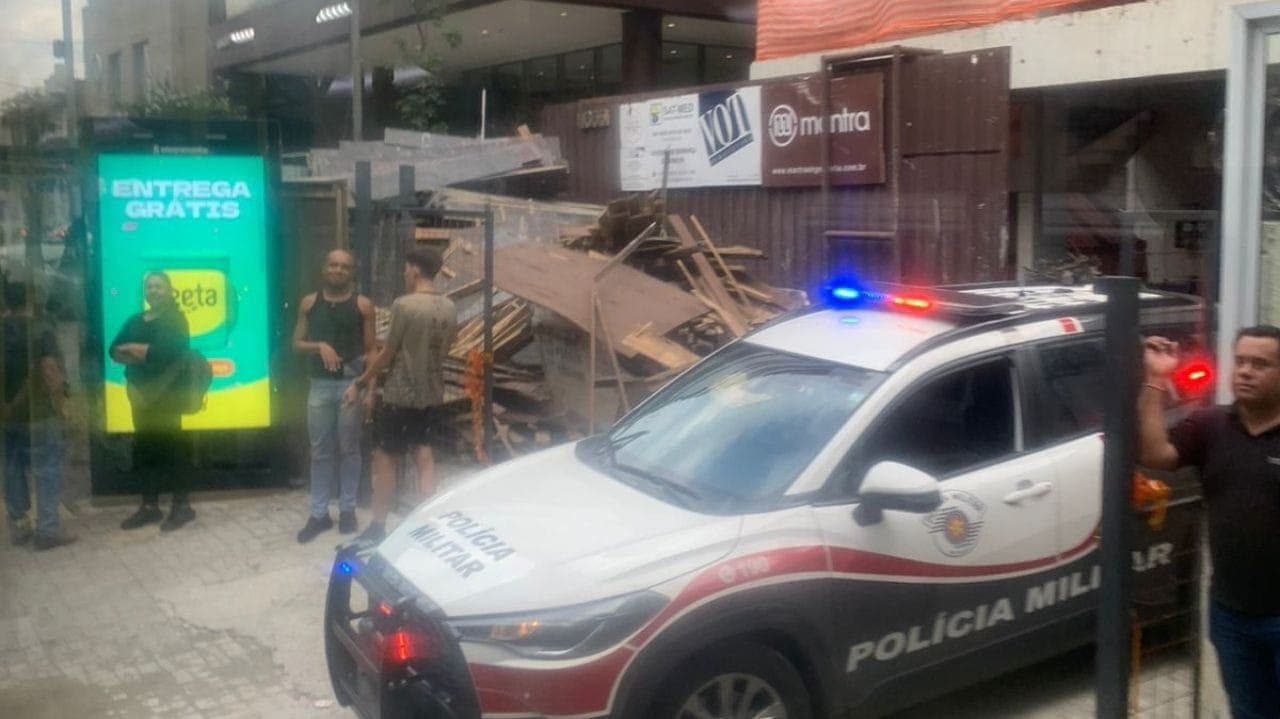 Prédio do acidente na Brigadeiro Luis Antônio