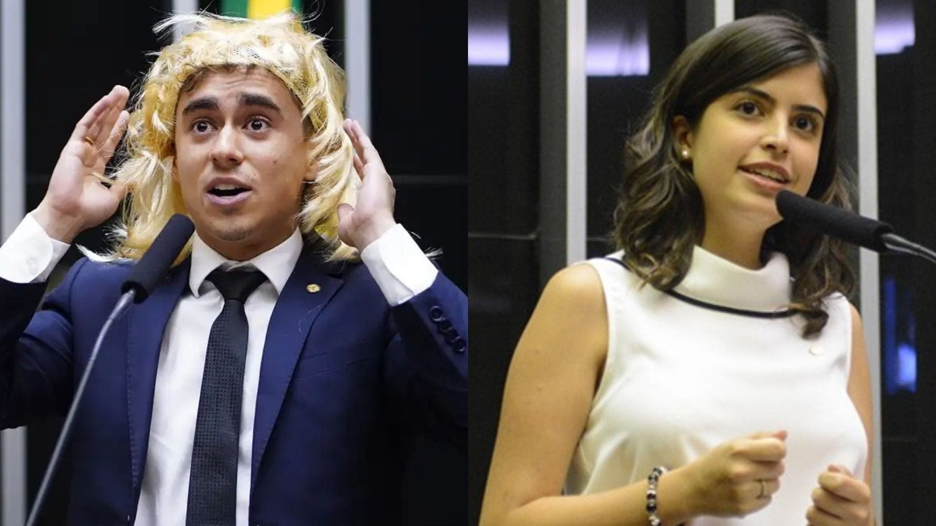 Deputados Nikolas Ferreira e Tabata Amaral