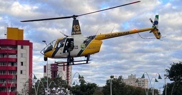 Helicóptero da PM cai no Paraná