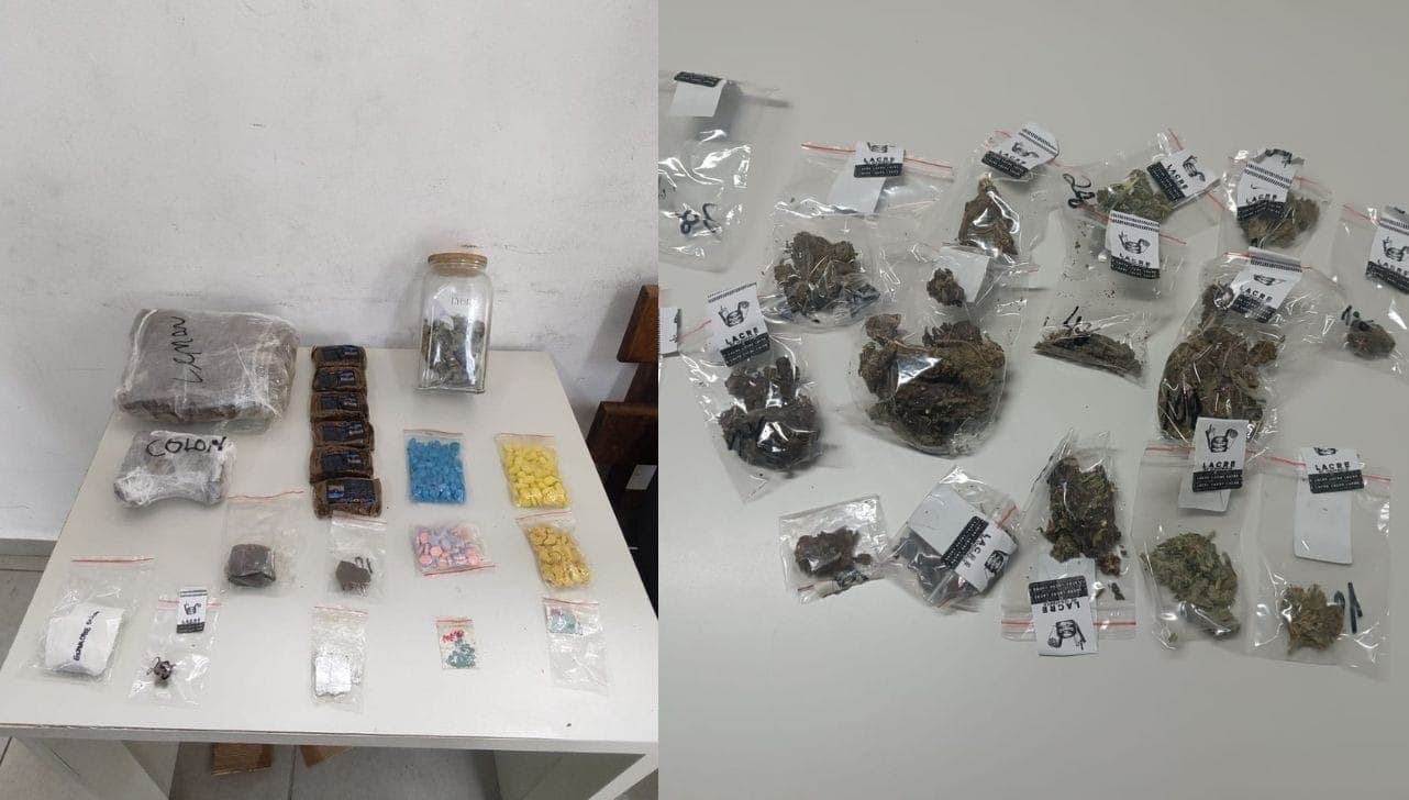 Drogas apreendidas pelos policiais militares