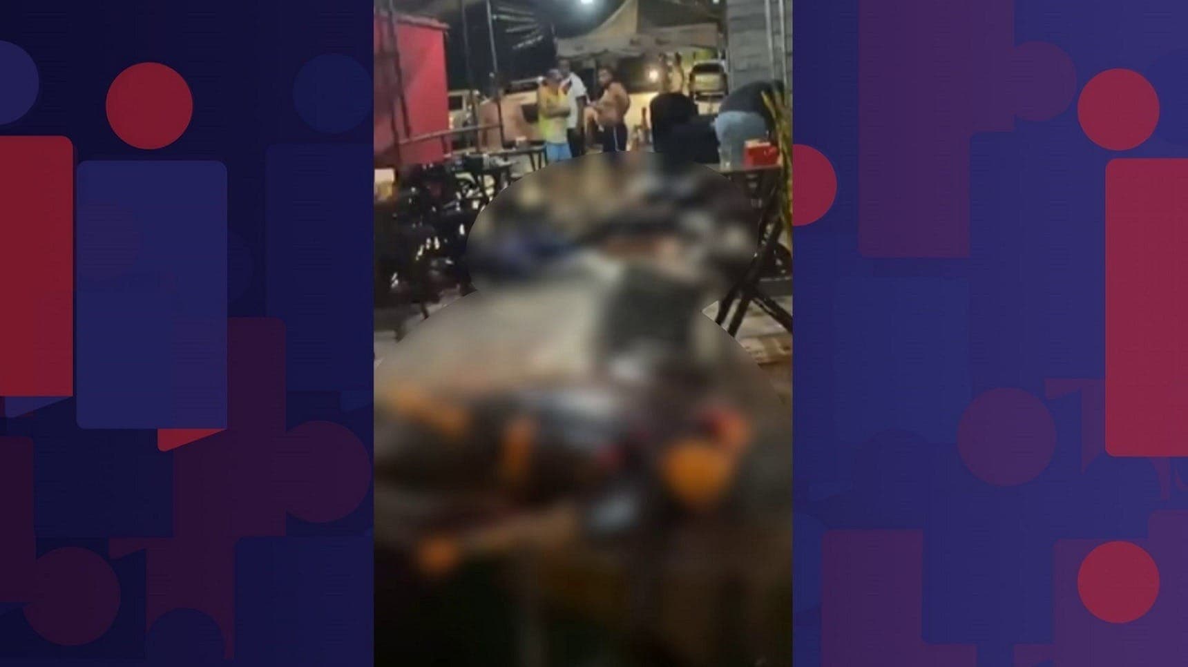 Cinco homens foram baleados e morreram no local