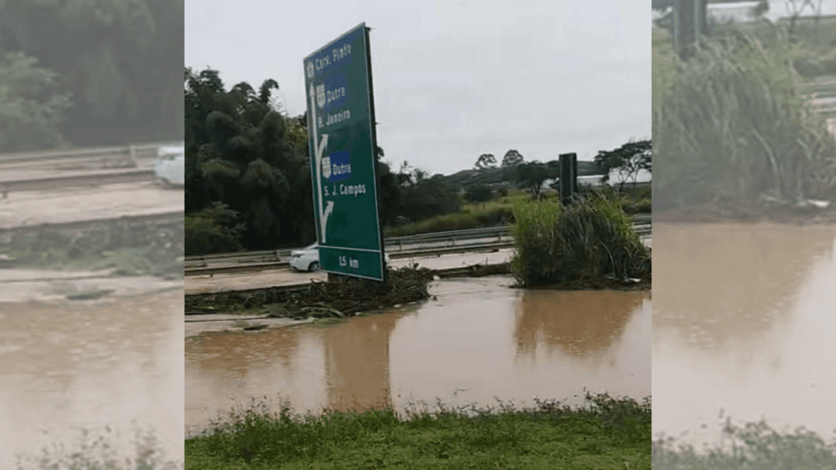 Chuva causa alagamento e interdição da Rodovia Floriano Rodrigues Pinheiro
