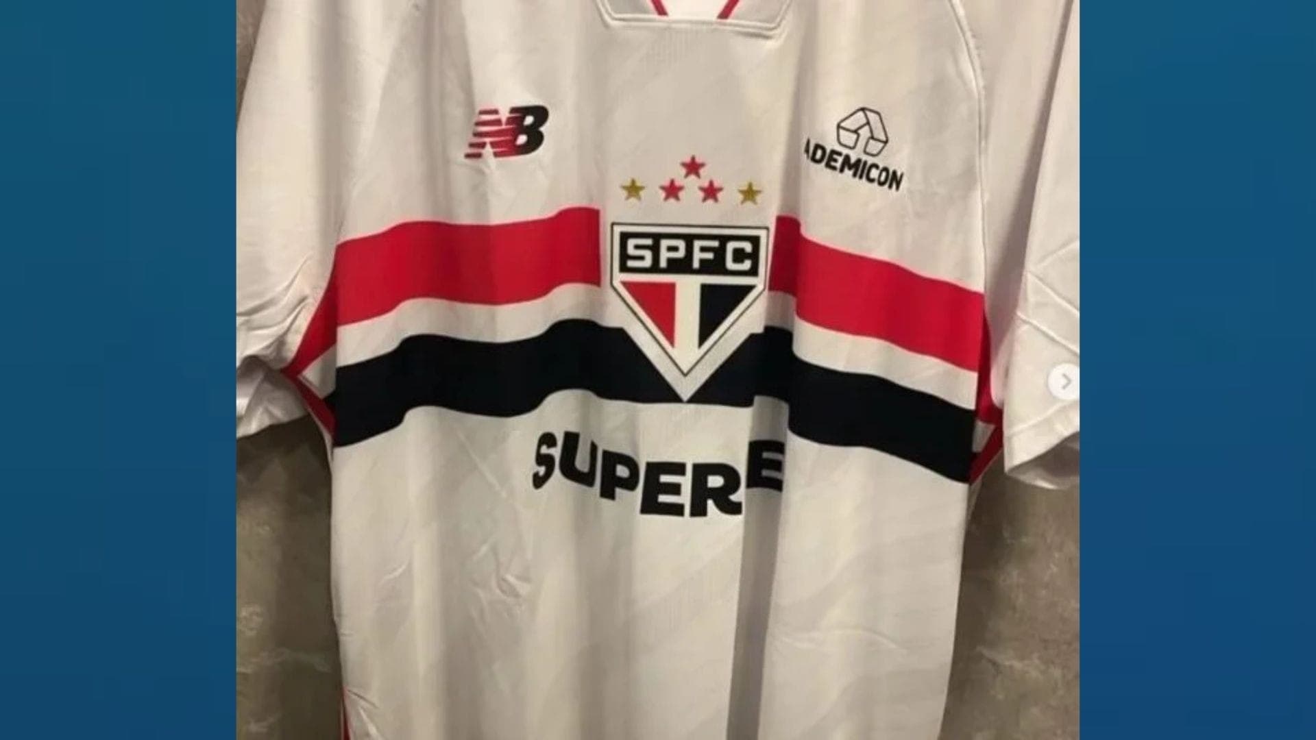 Imagem vazada da nova camisa do SPFC