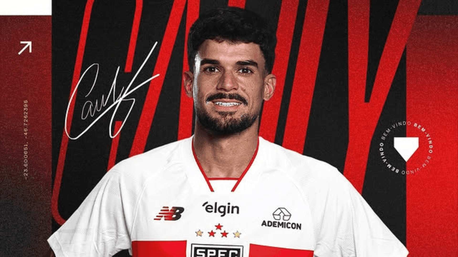 Cauly é o novo reforço do São Paulo para 2026