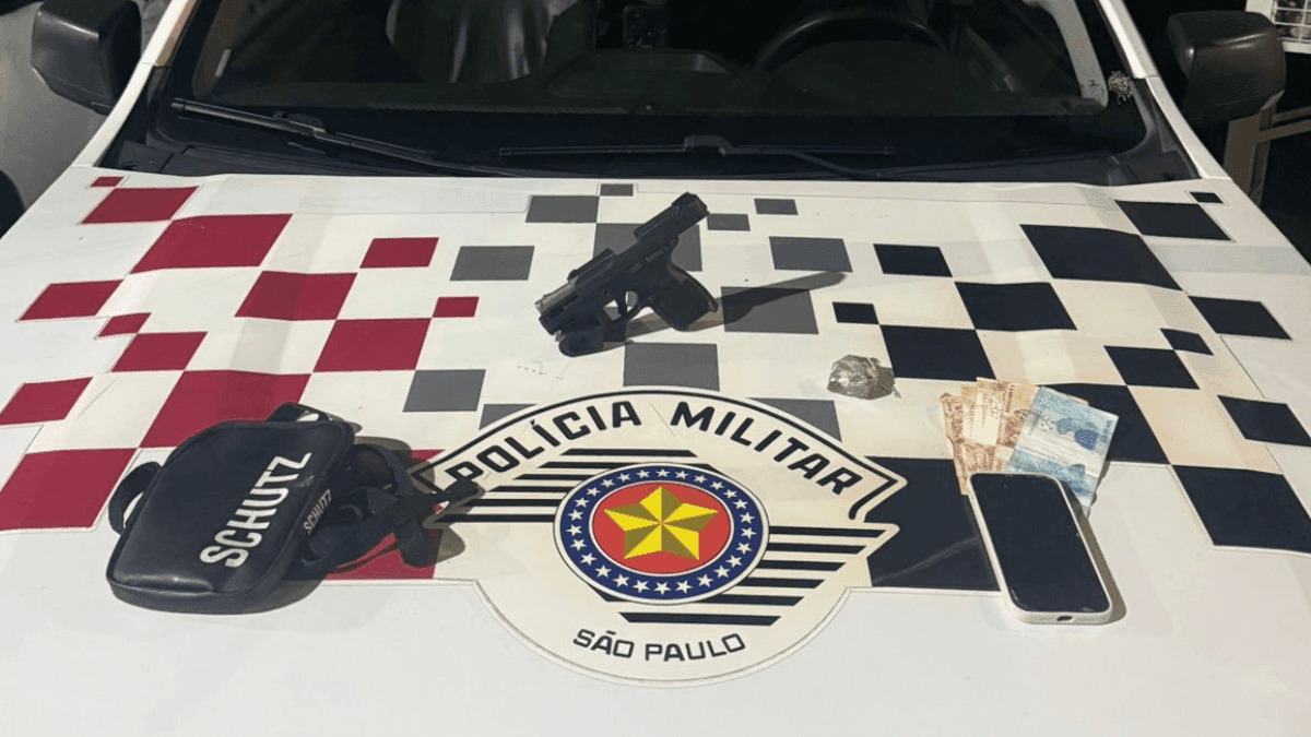 PM prende homem armado que traficava drogas no carnaval de Pindamonhangaba