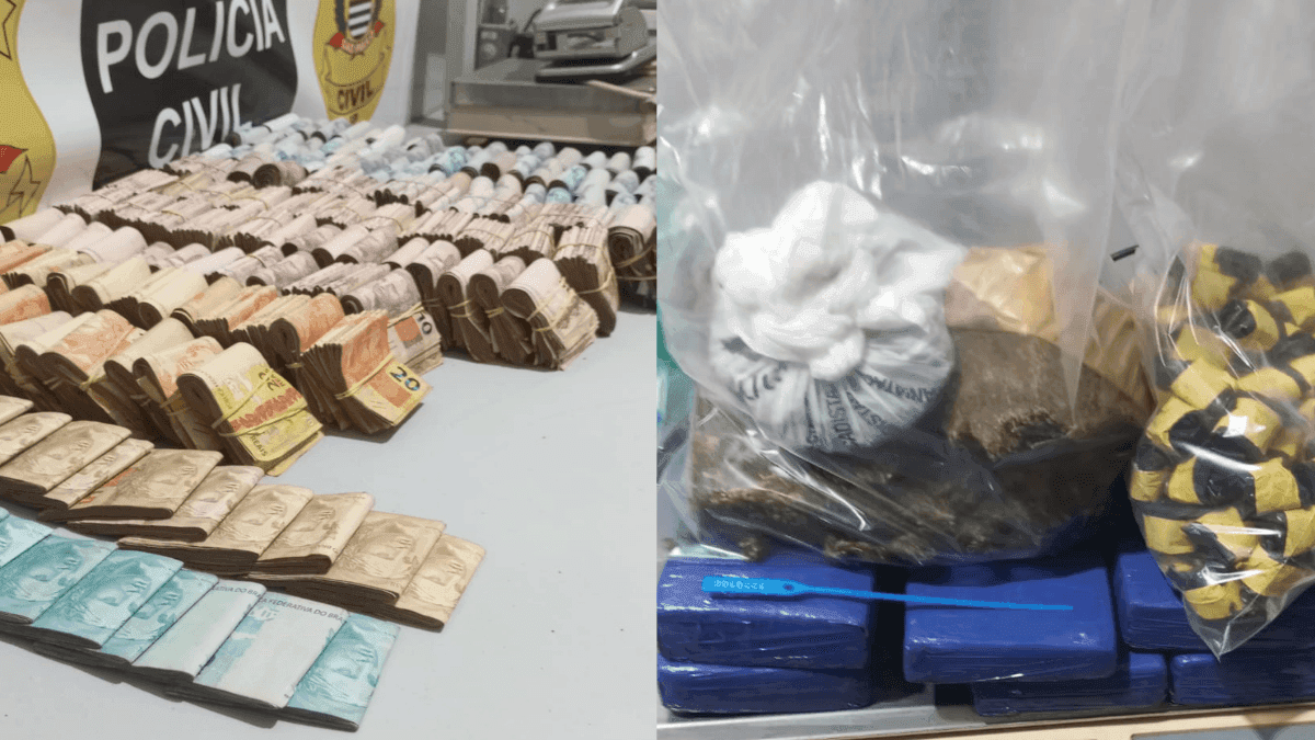 Polícia Civil apreende drogas e mais de R$ 150 mil em Lorena 