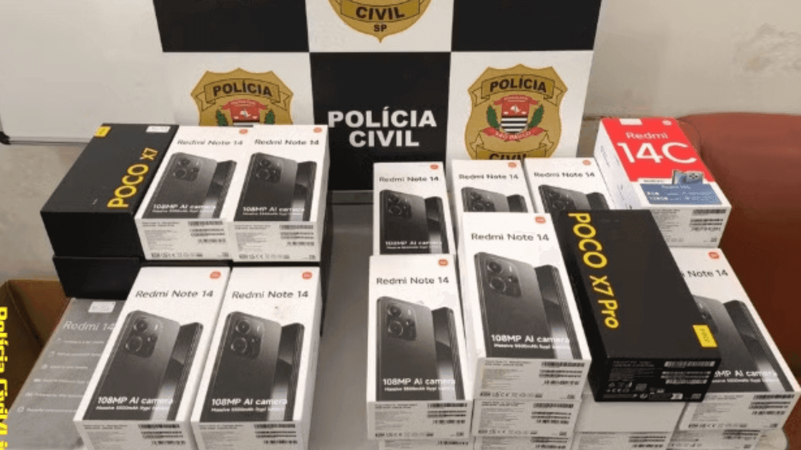 Os celulares foram doados pela Receita Federal