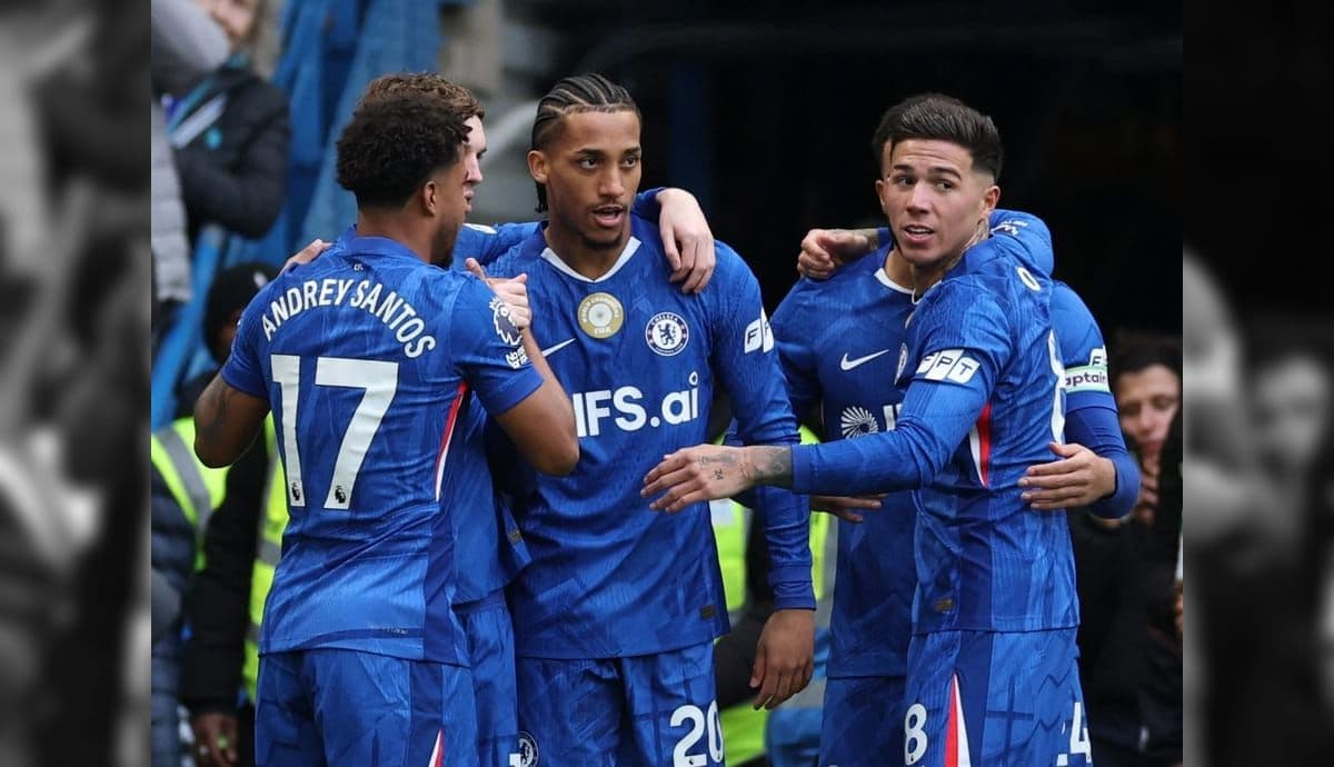 Andrey Santos e João Pedro no Chelsea