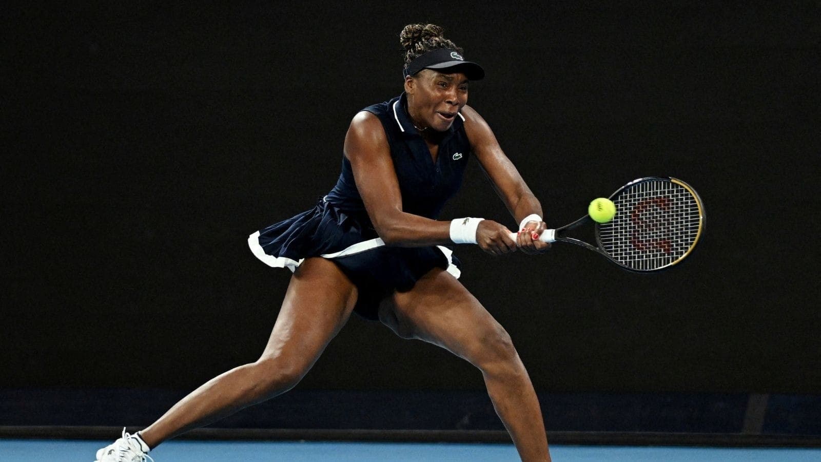 Venus Williams no Australian Open, em janeiro de 2026