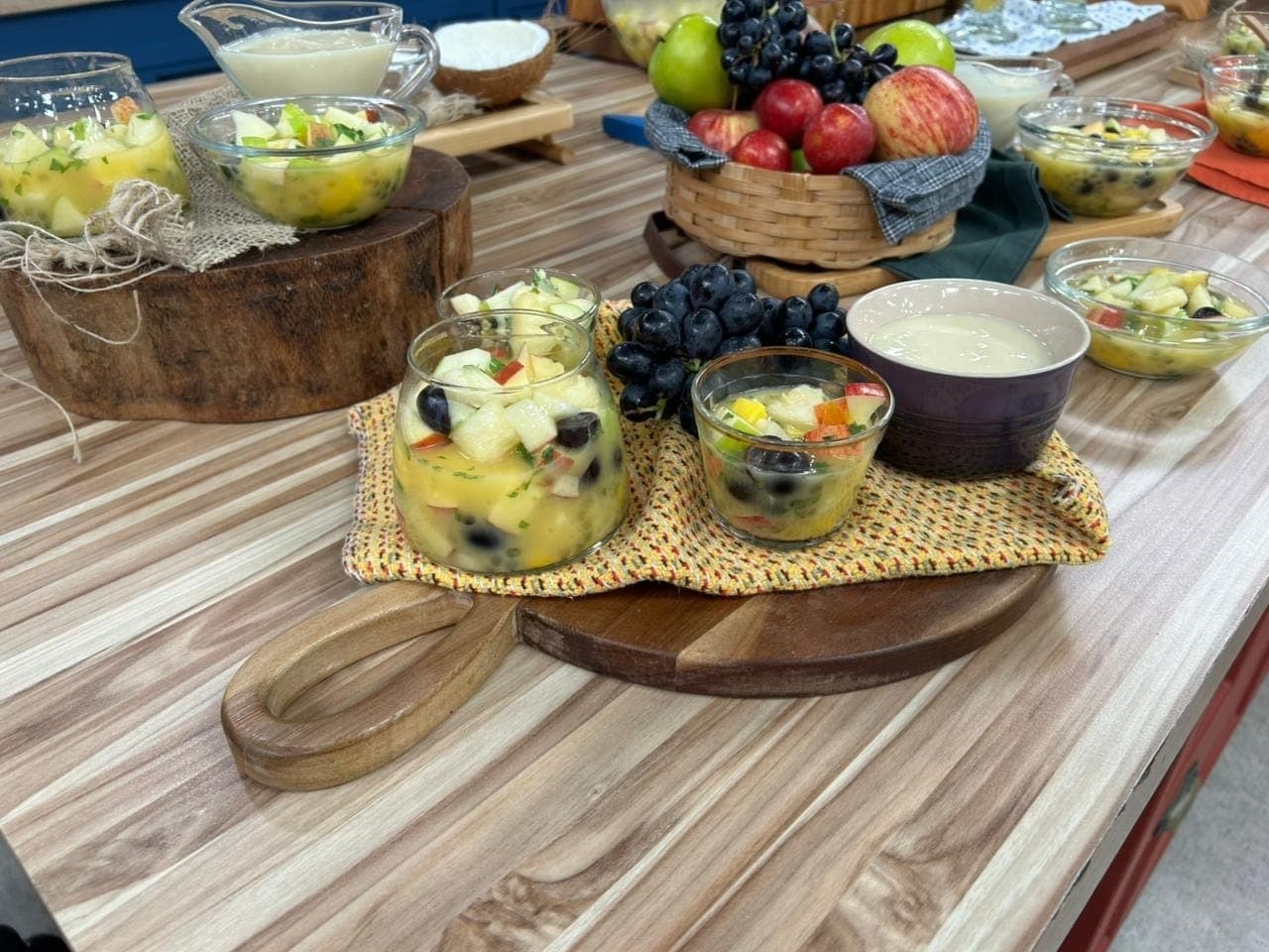 Salada de frutas com sagu