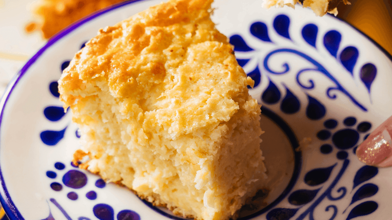 Bolo de flocão de milho