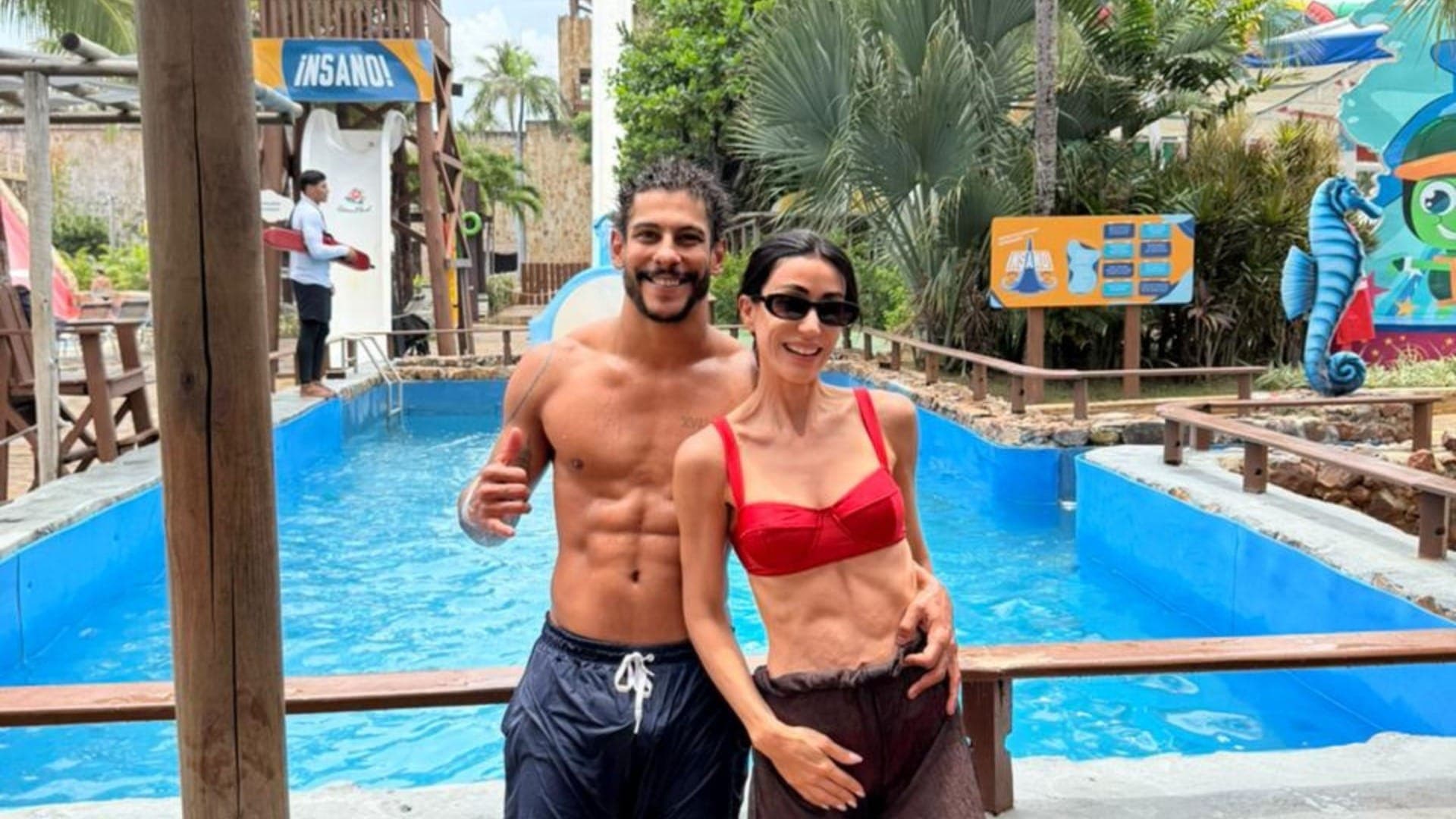 Michelle Barros e Shia Phoenix no Beach Park