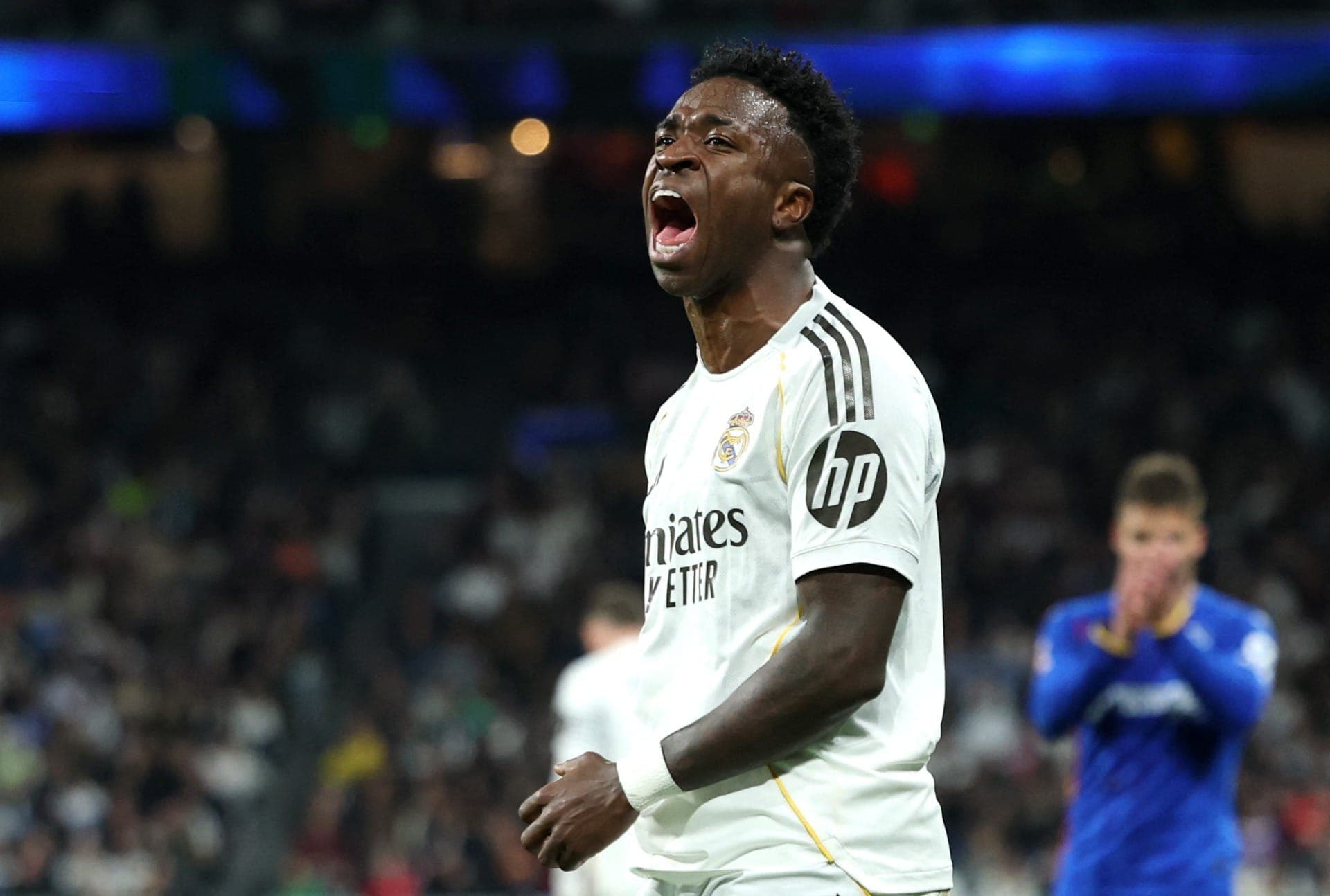Vini Jr em Real Madrid 0x1 Getafe