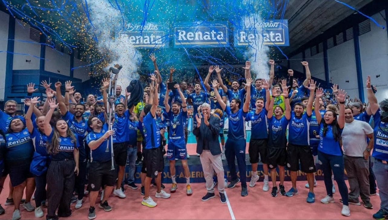 Vôlei Renata é campeão do Sul-Americano