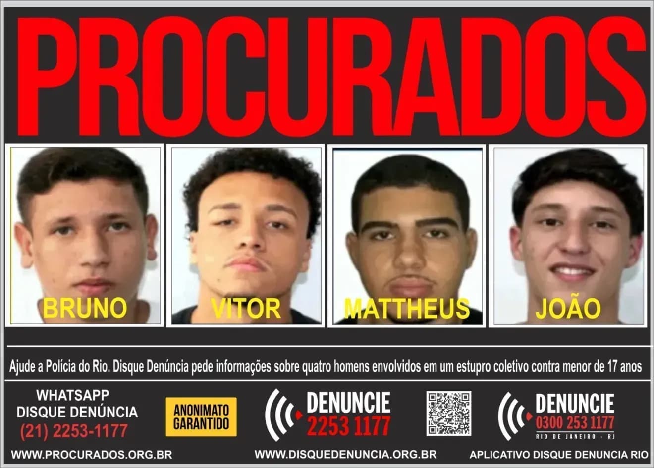 Mais uma jovem afirma ter sido vítima de estupro por grupo investigado
