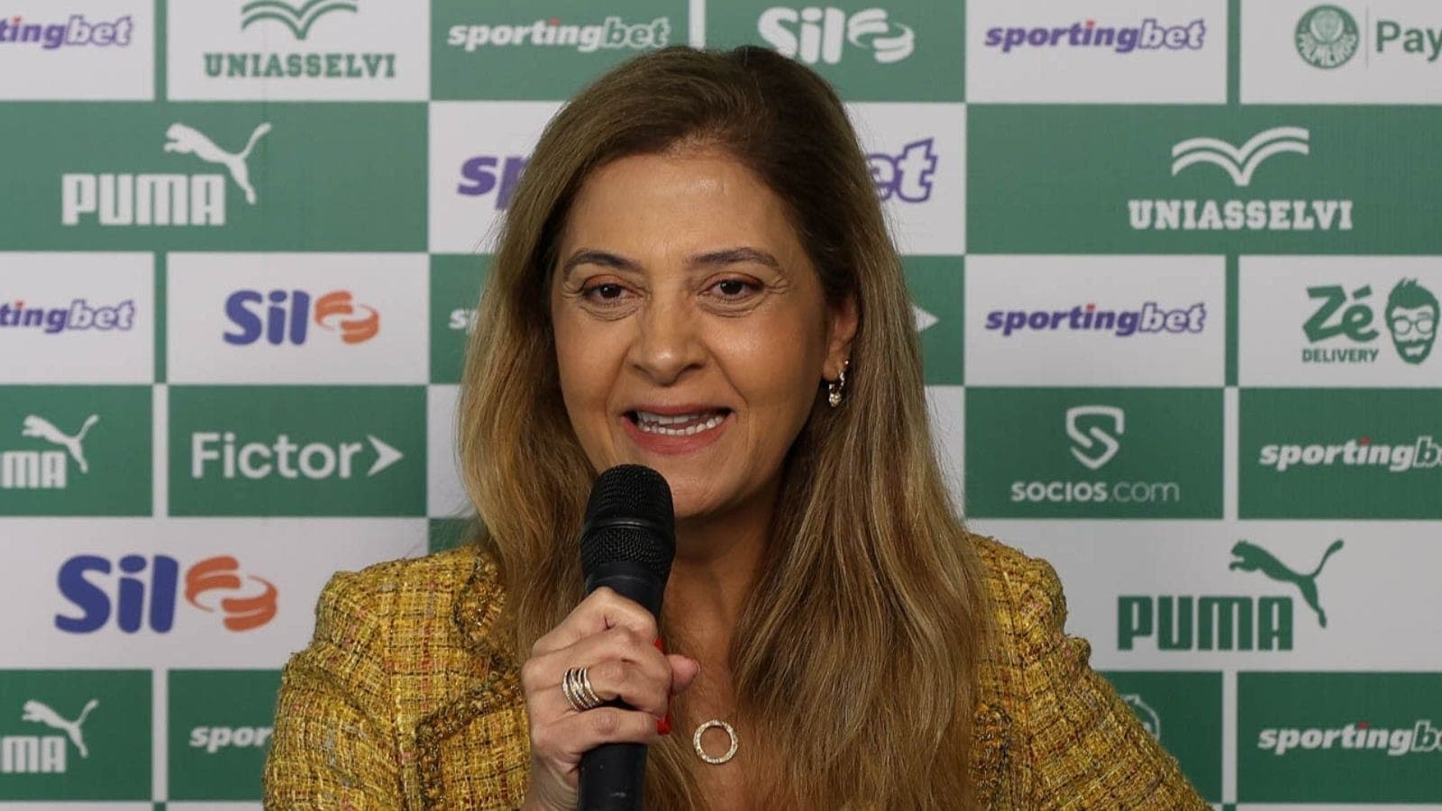 Leila Pereira, presidente do Palmeiras