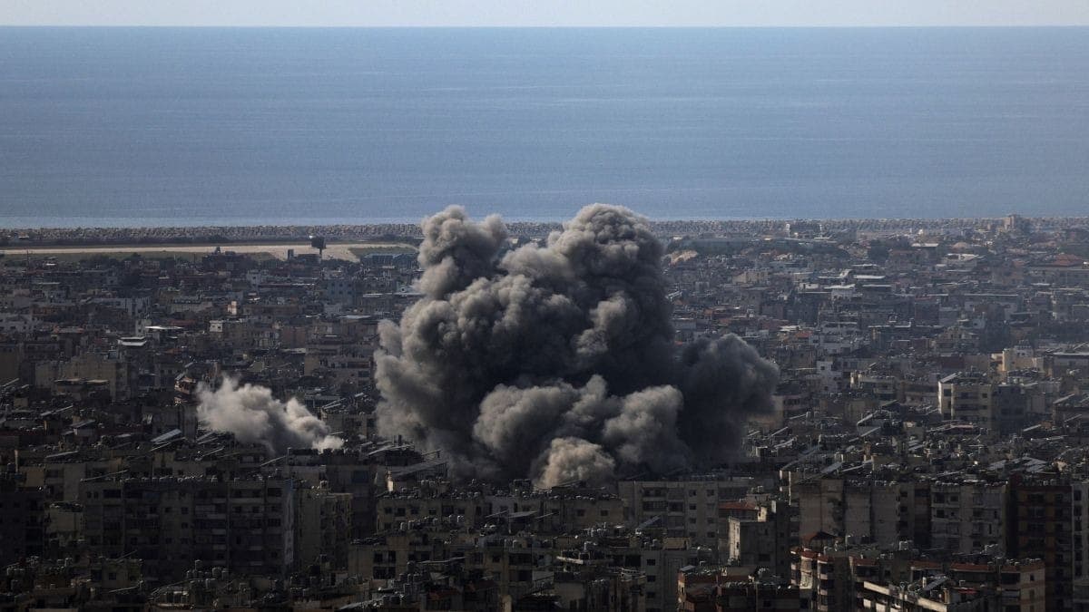 Bombardeios em Beirute, no Líbano