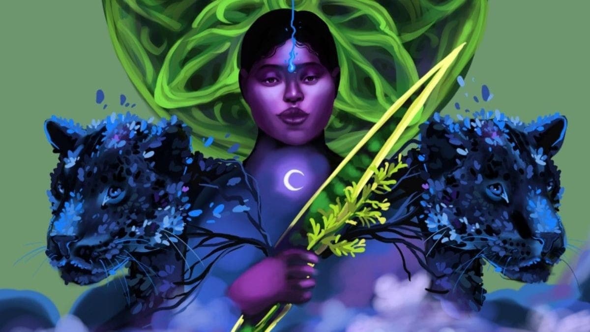 "Como uma onça negra" , obra Kelly Reis