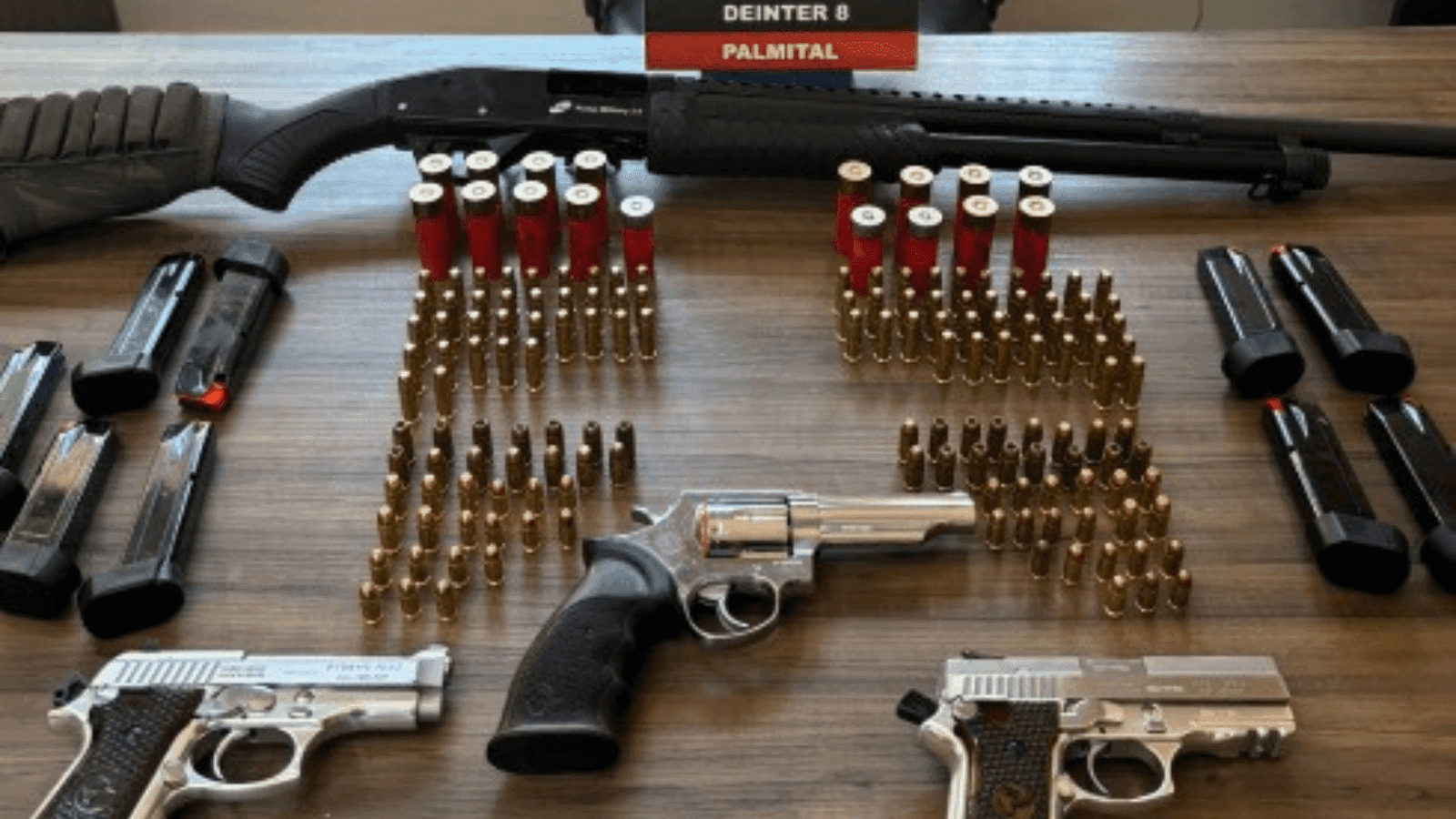 O dono das armas foi preso, ouvido e liberado