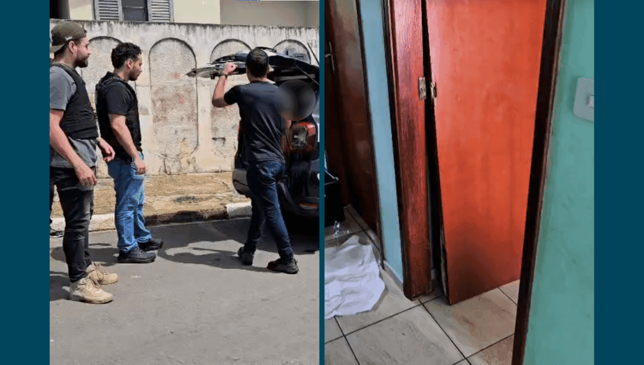 Suspeito foi detido em frente à casa da vítima