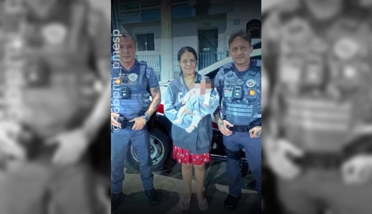 PM salva bebê em Jambeiro