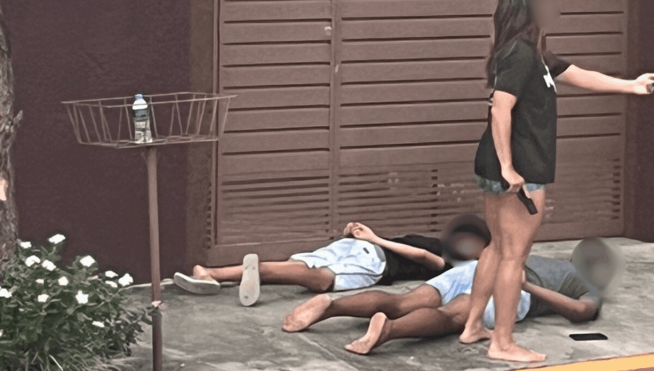 O jovem baleado e o outro foram apreendidos