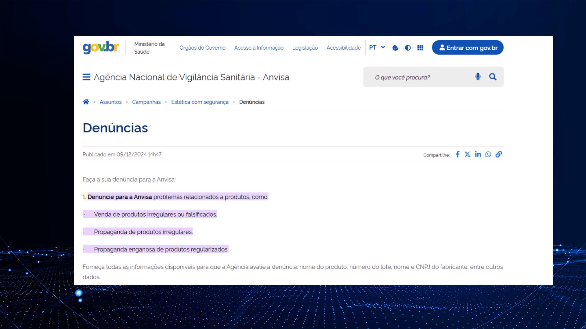 Produtos clandestinos podem ser denunciados 