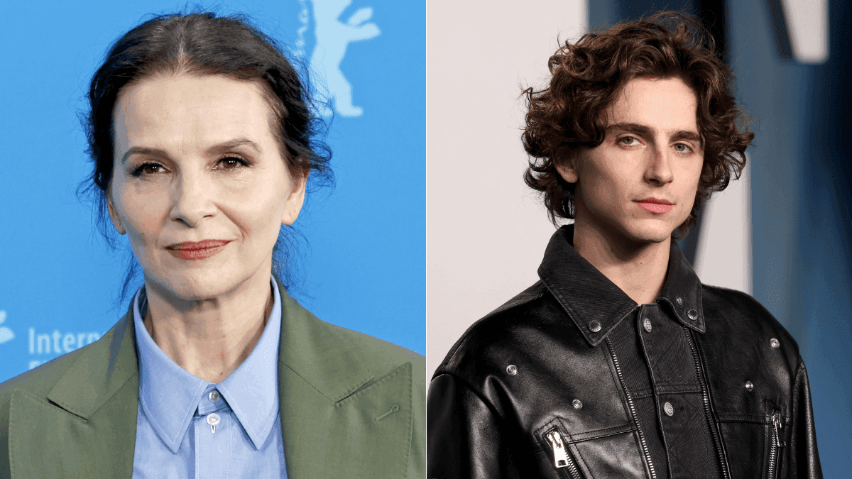Juliette Binoche ironiza Timothée Chalamet