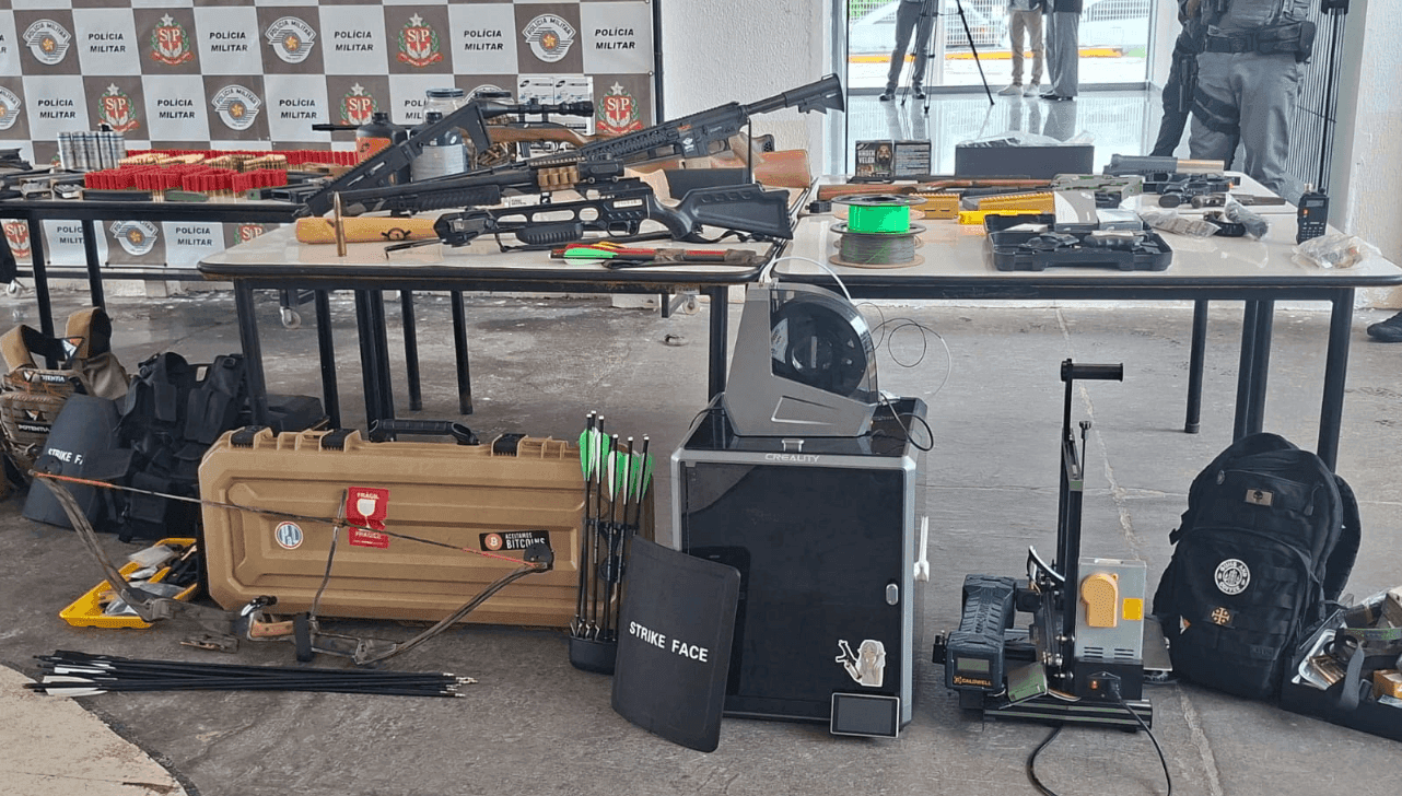 As armas eram fabricadas pela impressora 3D